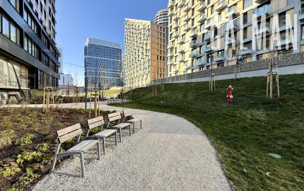 Jedinečný 2i byt s terasou a vlastnou ZÁHRADOU v centre DOWNTOWNU, METROPOLIS, Bottova ul., 110,03 m2