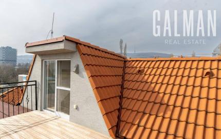 Mezonetový 3i tehlový byt s TERASOU, BA III., Nové Mesto, Odborárska ul., 95 m2