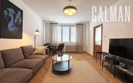 Prenájom - príjemný, zariadený 2i byt pri Račianskom mýte, REKONŠTRUKCIA, ul. J.C. Hronského, 63 m2