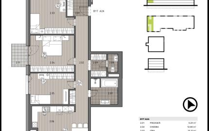 Novostavba 4i bytu v NADŠTANDARDNOM nízko podlažnom projekte Sady Jarovce, BA V., 122 m2