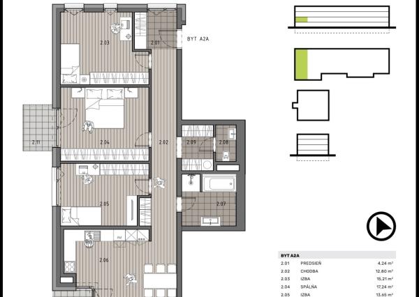 Novostavba 4i bytu v NADŠTANDARDNOM nízko podlažnom projekte Sady Jarovce, BA V., 122 m2