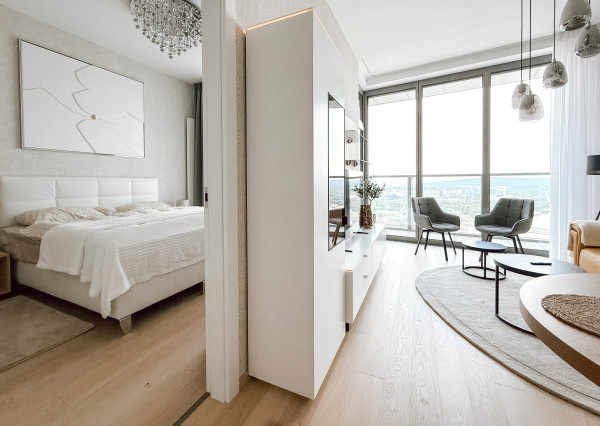 Luxusný 2 izbový byt s výhľadom na hrad v Eurovea Tower